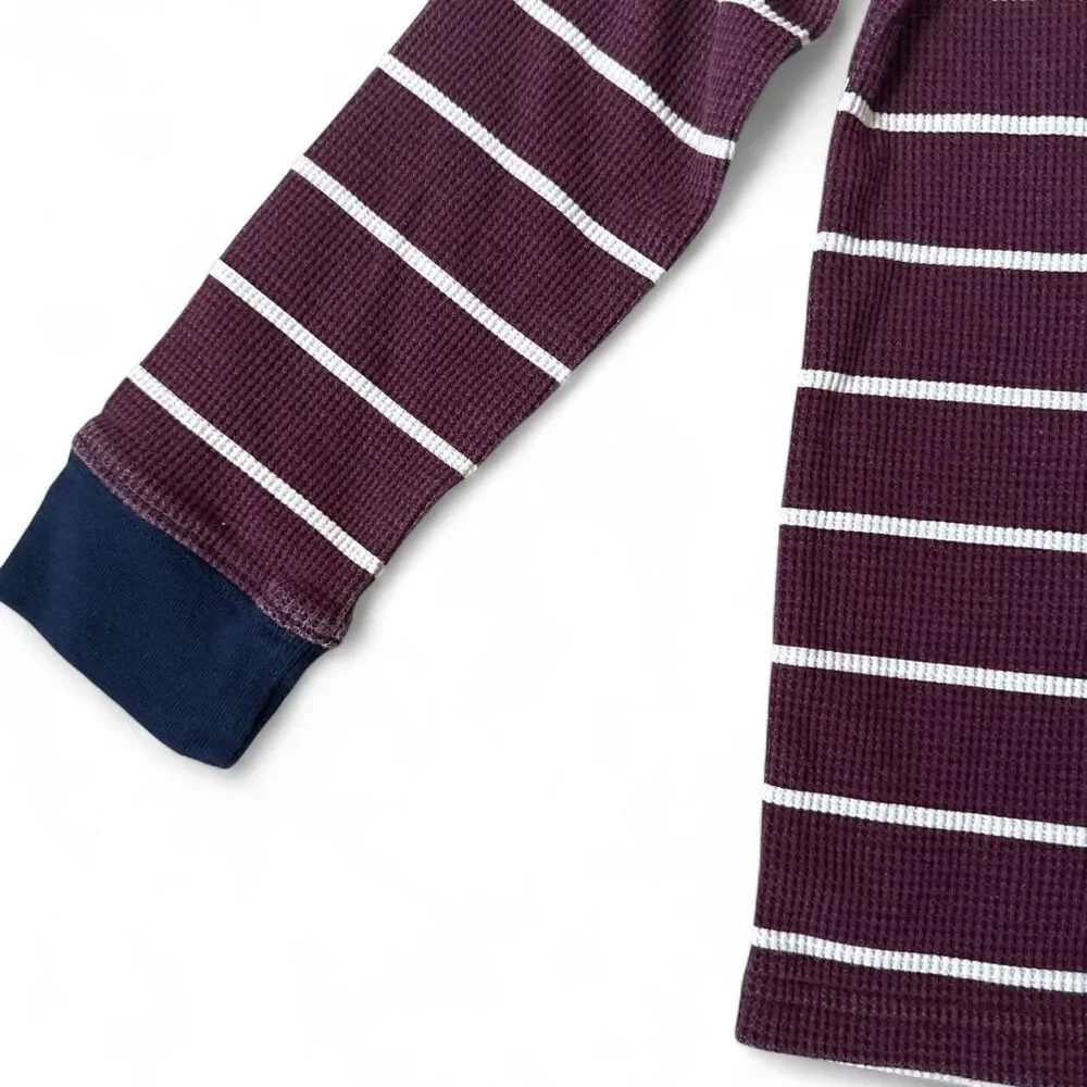 Boys 4T Long Sleeve Thermal Shirts Lot of 2 Gray & Striped